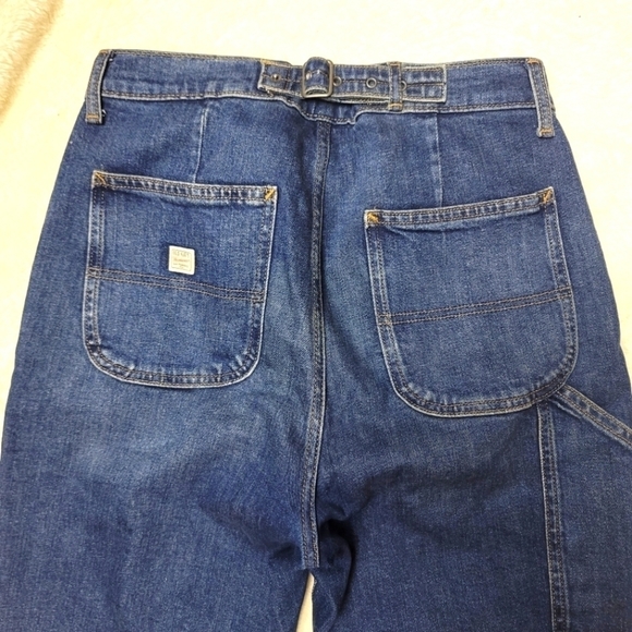 Old Navy Sky -Hi Straight Carpenter's Jeans Size 8 In Blue - Picture 10 of 15
